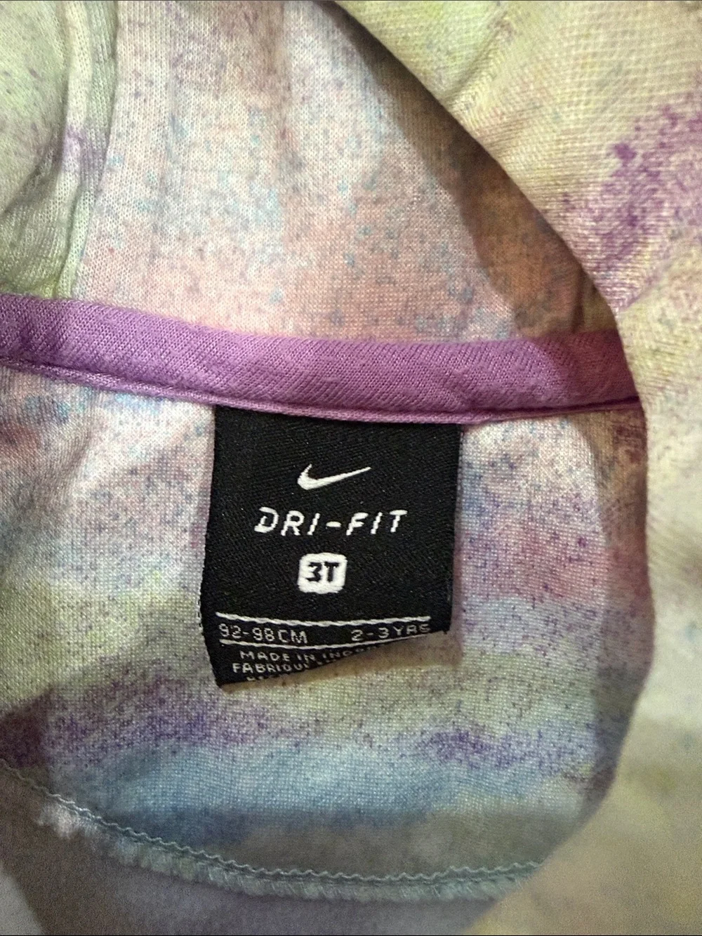 Girl’s Nike Dri-Fit Zip Up Hoodie/Jacket. Size 3T. Like New Condition.